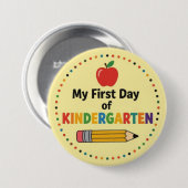 Erster Tag im Kindergarten Button (Vorne & Hinten)