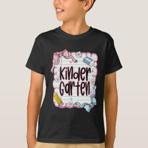 Erster Tag im Kindergarten Coquette-Schleife für L T-Shirt