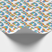 ERSTER TAG Jigsaw Alphabet Geschenkpapier (Ecke)