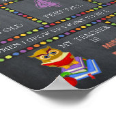 Erster Tag Kindergarten-Sign-MIRL, Chalkboard Poster (Ecke)