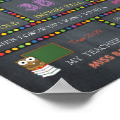 Erster Tag Kindergarten-Sign-MIRL, Chalkboard Poster (Ecke)