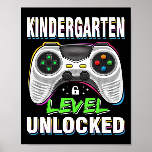 Erster Tag Kindergartenstufe Unverschlossen in S Poster (Vorne)