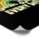 Erster Tag Rainbow Pine Trees täglich Poster (Ecke)