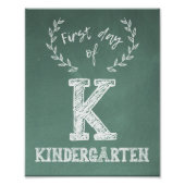 Erster Tag Zurück zur Schule, 1. Kindergarten Fotodruck (Vorne)