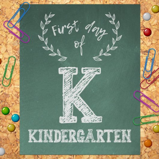 Erster Tag Zurück zur Schule, 1. Kindergarten Fotodruck