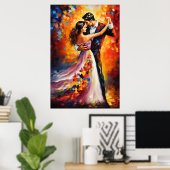 Erster Tanz Romantische Couple Art Poster (Heimbüro)