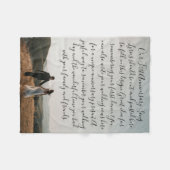 Erster Tanz Song Texte Jubiläum Geschenk Vow Foto Fleecedecke (Vorderseite (Horizontal))