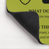 Erster Team-Power denkt Mousepad (Ecke)