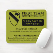 Erster Team-Power denkt Mousepad (Mit Mouse)