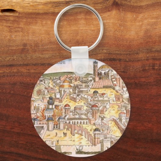 Erster Tempel von Jerusalem Schlüsselanhänger (Vorderseite)