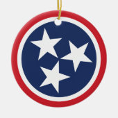 Erster Tennessee Weihnachten TN Rotes Jahr Keepake Keramik Ornament (Vorne)