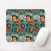 Erster Trillionär" Motivations-Comic-Stil Mousepad (Mit Mouse)