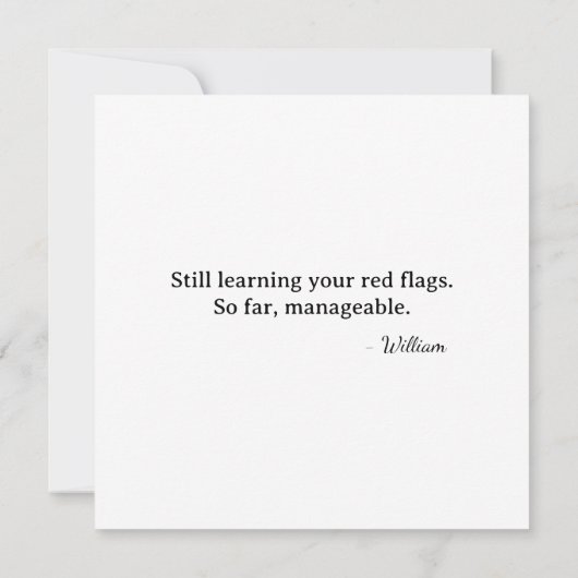 Erster Valentins-Tag Fuchs Cupid - überschaubare r Karte (Rückseite)