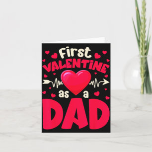 Erster Valentinstag als Papa Lustiger Valentinstag Karte
