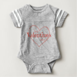 Erster Valentinstag Baby T-shirt