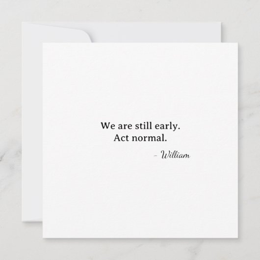 Erster Valentinstag Frühstadium Akt Normal Karte (Rückseite)