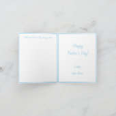 Erster Vater Tag Sohn Folded Gruß Karte (Innenseite)
