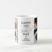 Erster Vatertag 2 Foto Kaffeetasse (Mittel)