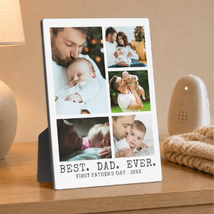 Erster Vatertag BESTER VATER ALLER ZEITEN Fotocoll Fotoplatte