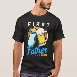 Erster Vatertag Celebrationbeer VS Milk Vater und T-Shirt