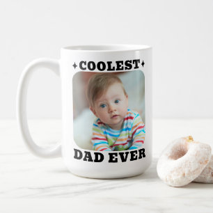 Erster Vatertag Coolster Vater überhaupt Baby-Foto Kaffeetasse