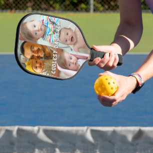 Erster Vatertag Coolster Vater überhaupt Baby-Foto Pickleball Schläger