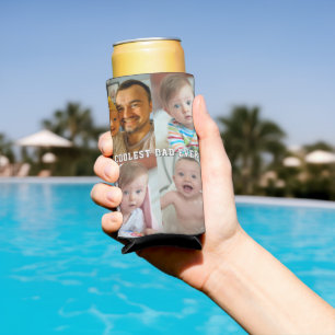 Erster Vatertag Coolster Vater überhaupt Baby Foto Selters Dosenkühler