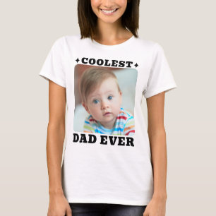 Erster Vatertag Coolster Vater überhaupt Baby-Foto T-Shirt