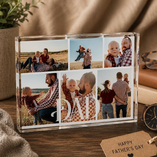 Erster Vatertag Dad Fotoblock