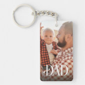 Erster Vatertag Dad Schlüsselanhänger (Vorderseite)