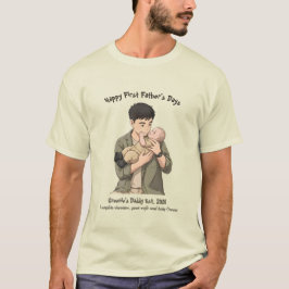 Erster Vatertag Daddy est 2026 Anime Light T-Shirt