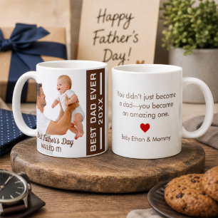 Erster Vatertag Geschafft Personalisiertes Erinner Kaffeetasse
