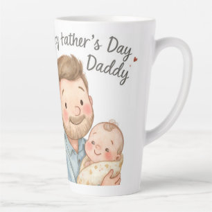 Erster Vatertag-Mug 2026 - Daddy und Baby Milchtasse