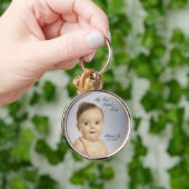 Erster Vatertags-runder Schlüsselanhänger - (Hand)