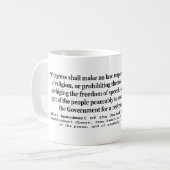 Erster Verfassungszusatz der Verfassung der Kaffeetasse (Vorderseite Links)