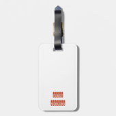 Erster Violinen-Gepäckanhänger Gepäckanhänger (Rückseite vertikal)