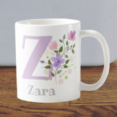 Erster Vorname Plus mit Blume Kaffeetasse