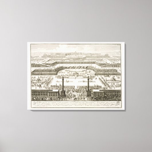 Erster Vorschlag für den Schonbrunner Palast, Wien Leinwanddruck (Vorderseite)