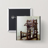 Erster Webstuhl für spinnende Strümpfe, 1750 Button (Vorne & Hinten)