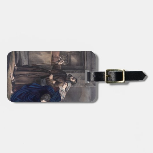 Erster Weihnachtsabend Gepäckanhänger (Vorderseite horizontal)