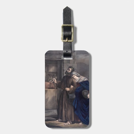 Erster Weihnachtsabend Gepäckanhänger (Vorderseite vertikal)