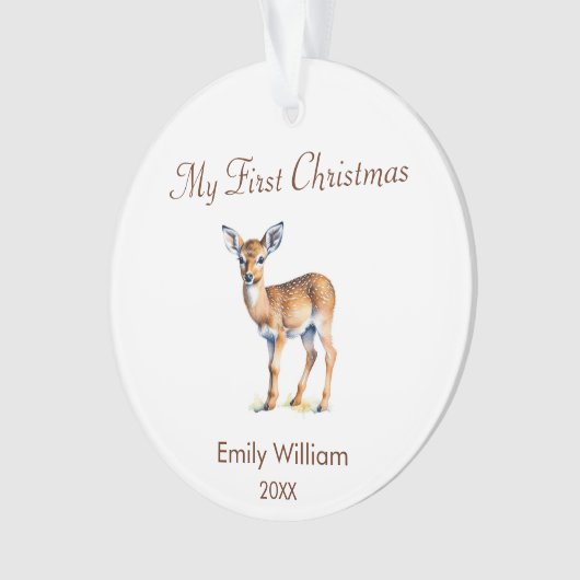 Erster Weihnachtsbabwirsch Ornament (Vorderseite)