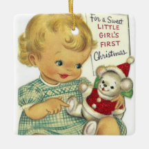 Erster Weihnachtsbaumschmuck für Baby Mädchen
