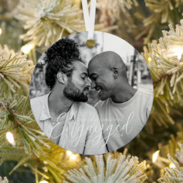 Erster Weihnachtsengayer-Gay Pride Personalisiert Ornament Aus Metall