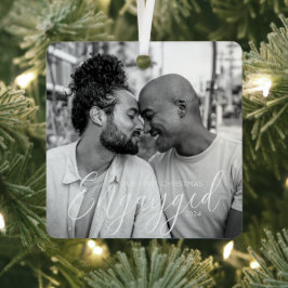 Erster Weihnachtsengayer-Gay Pride Personalisiert Ornament Aus Metall