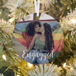 Erster Weihnachtsengayer-Gay Pride Personalisiert Ornament Aus Metall