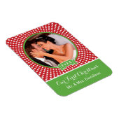 Erster Weihnachtsfeiertag Keepake Foto Magnet (Rechte Seite)