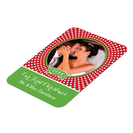 Erster Weihnachtsfeiertag Keepake Foto Magnet (Linke Seite)