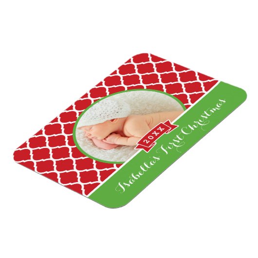 Erster Weihnachtsfeiertag Keepake Foto Magnet (Linke Seite)