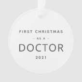 Erster Weihnachtsfeiertag Moderner, maßgeschneider Ornament (Vorderseite)